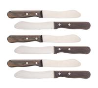 Rosenstein & Söhne 6 couteaux à beurre avec manche en bois