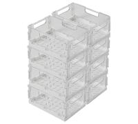Rosenstein & Söhne 8 organisateurs pliables pour réfrigérateur 22,5 x 15 x 9 cm