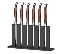 Rosenstein & Söhne Bloc de 6 couteaux à steak laguiole avec manche en bois de pakka