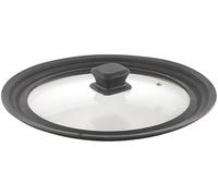 Rosenstein & Söhne Couvercle universel en verre et silicone V2 - Ø 24 à 28 cm