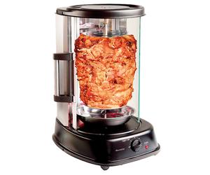 Rosenstein & Söhne Grill pour kebab et brochettes avec vitre - 1500 W