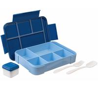 Rosenstein & Söhne Lunchbox 1300 ml avec 5 compartiments - coloris bleu