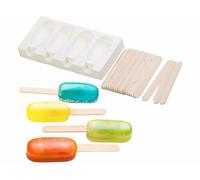 Rosenstein & Söhne Moule en silicone 70 ml et 24 bâtonnets - Pour 4 glaces