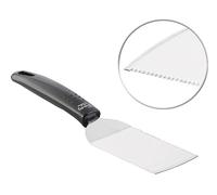 Rosenstein & Söhne Spatule dentée en acier inoxydable pour poêle et barbecue