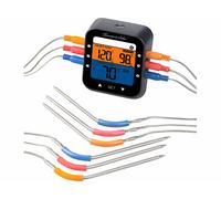 Rosenstein & Söhne Thermomètre de cuisson à fonction bluetooth et 6 capteurs