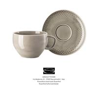 Rosenthal - Junto Pearl Grey Tasse Petit Déjeuner / Cafè au lait + Plat - 0,40 L