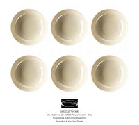 Rosenthal - Mesh Colours Cream - Set 6 Vaisselle asiette plat Ø CM 21 -