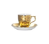 Rosenthal Tasse à espresso avec soucoupe Rosenthal Heritage Midas Blanc-doré
