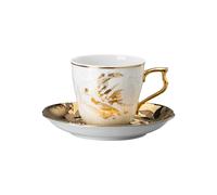 Rosenthal Tasse avec soucoupe Rosenthal Heritage Midas Blanc-doré