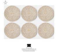 Rosenthal Versace Barocco Beige Set 6 Assiettes Sous-plaque ø 33 cm 12.99