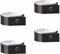 Rosenthal Versace Bougies de table, lot de 4 Medusa Black, métal, 69201-321644-05885