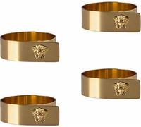 Rosenthal Versace Set de 4 ronds de serviette Medusa Gold, métal, 69201-321643-05010
