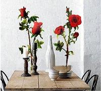 Roses décoratives Belles Roses Sticker mural Salle de séjour chambre à coucher décoration pépinière autocollant autocollants maison décor élégant moderne autocollants fleurs