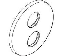 rosette hansgrohe pour iBox universal E chromé 97440000