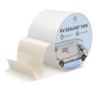 ROSEUP Bande D’étanchéité Butyle Blanc 10cm×15,2m, Réparation Fuite Toiture RV Caravane Bateau