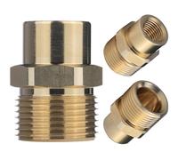 Rosfix Adaptateur M22 vers 1/4" - Raccord en laiton pour nettoyeur haute pression - Filetage extérieur M22 x 1,5 vers 1/4" intérieur - Compatible avec Kränzle - Robuste et facile à monter