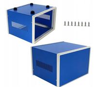 Rosfix Boîtier Métallique Bleu 120x320x268mm - Résistant à la Corrosion | Montage Facile avec Vis | Pour Projets Électroniques, PCB, Coffrets de Répartition | Boîtier de Protection