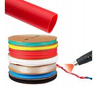 Rosfix Gaine Thermorétractable 70mm Rouge 1m 2 en 1 Auto Extinguible