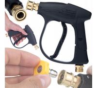 Rosfix Kit d'accessoires pour Nettoyeur Haute Pression: Pistolet M22 300 Bars, Lance à Mousse 1 L, 5 Buses à Raccord Rapide, Brosse Rotative, Adaptate