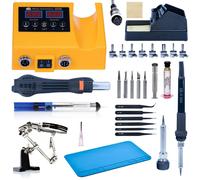 Rosfix Kit Orange Husky OH660 – Station de Soudage 2 en 1 à Air Chaud et Fer à Souder 660 W, LED, 100 – 500 °C, 230 V, Accessoires