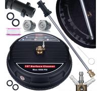 Rosfix Kit T-Racer Nettoyeur de Surfaces 15" + Lance de 34 cm – Pièce de Rechange pour Nettoyeurs Haute Pression Kärcher K2 – K7 | Raccord Rapide 1/4"