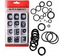 Rosfix O-Ring Set 5-20mm 50 Pièces Gummi Joints pour Auto et Industrie