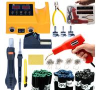Rosfix OH660 Kit de Scelleuse et d'agrafeuse Plastique 2 en 1, Colle 300 g