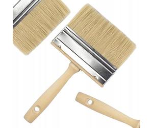 Rosfix Pinceau de Tapissier 110 mm - Brosse Plate à Colle et Peinture | Poignée Bois Ergonomique | Soies Denses 42 mm | Pour Papier Peint, Apprêt, Dépoussiérage, Murs