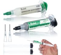 Rosfix Set de Soudage Flux 338 Flüssiglötzinn 183°C 2x Piston 2x Nadeln