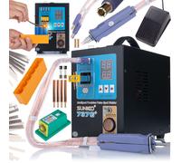 Rosfix Set Sunkko 737G Plus – Poste à Souder Par Points pour Batteries 18650 | 4,3 kW, 220 V |Numérique, LED, Pédale | Nickel 0,15 – 0,35 mm