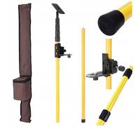 Trépied Télescopique 285 cm - Filetage 5/8"" | Hauteur Réglable | Compatible Niveaux Laser Rosfix et Autres