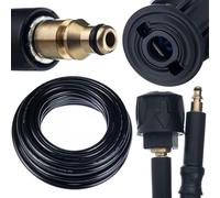 Rosfix Tuyau Haute Pression 10m Quick Connect - Nylon Renforcé, 200 Bar, 60°C | Click Connect | compatible avec nettoyeur haute pression Stihl, Nilfisk, Gerni