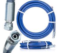 Rosfix Tuyau pour Pulvérisateur Airless 3/8" 10m - 227 Bar, Raccords Tournants, Anti-Torsion | Urethane Renforcé | Pour Peinture et Enduit | Accessoire de Pulvérisation