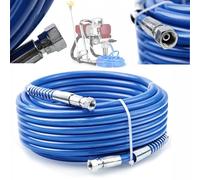 Rosfix Tuyau pour Pulvérisateur Airless 30m - TPU Bleu Ultra Résistant | 228 Bar, 1/4" | Raccords Pivotants | Flexible et Durable | Accessoire pour Peinture Professionnelle