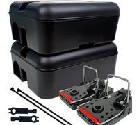 Roshield 2 x boîte protectrice pour pièges à Rats externes - Kit Anti-rongeurs et Anti-nuisibles pour Le Jardin, sans Poison - Qualité Professionnelle Verte