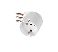 Rosi Unika - Adaptateur coudé pour fiche Schuko, pratique et gain de place, 10 A