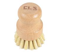 Rosixehird Brosse à récurer pour casseroles, Brosse à récurer en Bois Brosse à Vaisselle Ronde en Palmier pour Nettoyer la Vaisselle, Les casseroles, Les casseroles, Les légumes et l'évier en Fonte