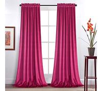 Roslynwood Lot de 2 Rideaux occultants en Velours à Isolation Thermique pour Salon, Salle à Manger, décoration d'intérieur, 132,1 x 213,4 cm (l x L), Motif Baies