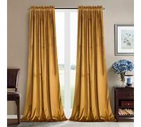 Roslynwood Lot de 2 Rideaux occultants en Velours pour Chambre à Coucher, Rideaux de fenêtre occultants à Isolation Thermique pour Salon, Bureau, Appartement, Salle de Bain, 132 x 274 cm (l x L), 2