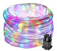 Rosnek 30m 300LED Guirlande Lumineuse Tube Extérieur, 8 Modes, prise UE, Etanche, Décoration pour Noël Jardin Balcon - Multicolore