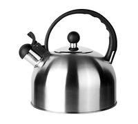 ROSSETTO Bouilloire Sifflante Induction 2,5 L Inox Théières pour Cuisinière, Bouilloire gaz, Poignée Résistante à la Chaleur, Tous Feu Donc Induction, Théière avec Sifflet pour, Inox