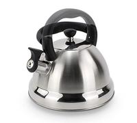 ROSSETTO Bouilloire Sifflante Induction 3 L Inox Théières pour Cuisinière, Bouilloire gaz, Poignée pliante Résistante à la Chaleur, Tous Feu Donc Induction, Théière avec Sifflet pour, Inox