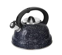 ROSSETTO Bouilloire Sifflante Induction 3 L Inox Théières pour Cuisinière, Bouilloire gaz, Poignée Résistante à la Chaleur, Tous Feu Donc Induction, Théière avec Sifflet pour, Bleu