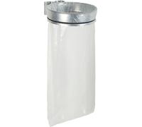 Rossignol Support de sacs poubelles mural Ecollecto 110 L galvanisé sans couvercle gris