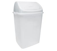 Rossignol 91161 Clap Poubelle à Couvercle Basculant Plastique Blanc 23,5 x 19,5 x 36,5 cm 10 L