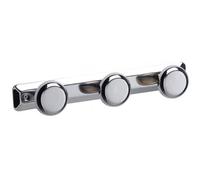 ROSSIGNOL Patère Util 3 Têtes Rondes - Métal, Chrome, 100%