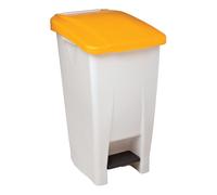 Rossignol Poubelle à pédale Mobily 60 L - Couvercle Jaune