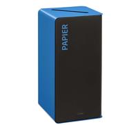 Rossignol Poubelle de tri sélectif Cubatri papier - 40L - Bleu corps Noir