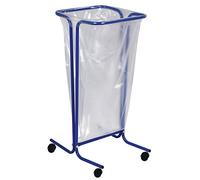 ROSSIGNOL tubag Support Sac Poubelle 110l sur roulettes en acier disponibles en 4 couleurs bleu