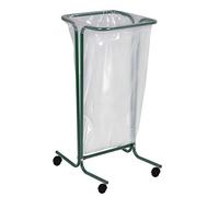ROSSIGNOL tubag Support Sac Poubelle 110l sur roulettes en acier disponibles en 4 couleurs vert